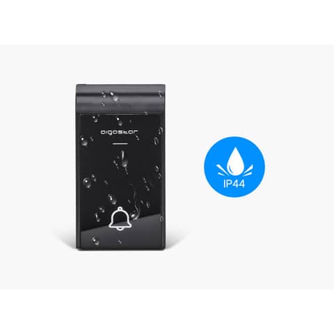 Kit campanello digitale wireless AC bianco, nero Aigostar 10x6x6,5/7,2x2x4 cm - 197919